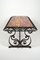 Tavolino da caffè Art Déco in ferro battuto con ripiano in marmo, anni '40, Immagine 3