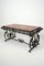 Art Deco Wrought Iron Coffee Table with Marble Top, 1940s 2