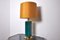 Lampe en Opaline Verte de Metalarte, Espagne, 1970s 1