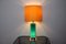 Lámpara de vidrio opalino verde de Metalarte, Spain, años 70, Imagen 6