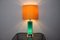 Lampe en Opaline Verte de Metalarte, Espagne, 1970s 6