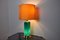 Lampe en Opaline Verte de Metalarte, Espagne, 1970s 2