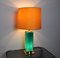 Green Opaline Lamp from Metalarte, Spain, 1970s, Image 7