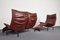 Veranda Leather Sofa Set by Vico Magistretti for Cassina, 1980s, Set of 2 18
