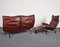 Veranda Leather Sofa Set by Vico Magistretti for Cassina, 1980s, Set of 2 8