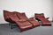 Veranda Leather Sofa Set by Vico Magistretti for Cassina, 1980s, Set of 2 12