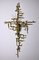 Vintage Kruzifix in Messing, 1980er 1