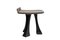 Pok Collection Hand Carved Solid Oak Stool with Inlaid Marble Gems by Soshiro, 2019 4