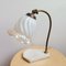 Art Nouveau French Brass, Glass & Marble Table Lamp, 1950s 3