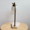 Lámpara de mesa francesa modernista de latón, vidrio y mármol, años 50, Imagen 5