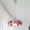 Danish Industrial UFO Brushed Silver Ceiling Hanging Lamp, 1960s 11