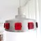 Danish Industrial UFO Brushed Silver Ceiling Hanging Lamp, 1960s 8