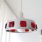 Danish Industrial UFO Brushed Silver Ceiling Hanging Lamp, 1960s 1