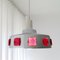 Danish Industrial UFO Brushed Silver Ceiling Hanging Lamp, 1960s 6