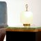 Mid-Century Italian Lamp in Opal Glass and Brass in the Style of Fontana Arte, Image 7