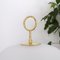 Mid-Century Italian Maxi Lamp in Opal Glass and Brass in the Style of Fontana Arte 10