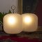 Italienische Mid-Century Maxi Lampe aus Opalglas und Messing im Stil von Fontana Arte 8