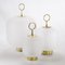 Mid-Century Italian Maxi Lamp in Opal Glass and Brass in the Style of Fontana Arte 7