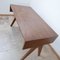 Bureau Compas Mid-Century en Teck par Pierre Jeanneret 8