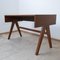 Bureau Compas Mid-Century en Teck par Pierre Jeanneret 5