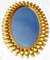 Sun Mirror with Tulip-Shaped Frame Decoration 1