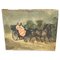 Pintura al óleo, Pareja en un equipo de caballos, Bousquet, Imagen 1