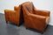 Club chair vintage in pelle color cognac, Paesi Bassi, set di 2, Immagine 9