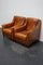 Club chair vintage in pelle color cognac, Paesi Bassi, set di 2, Immagine 2