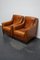 Vintage Dutch Cognac Colored Leather Club Chairs, Set of 2, Image 2