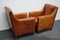 Vintage Dutch Cognac Colored Leather Club Chairs, Set of 2, Image 14