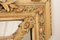 Antique French Crested Margin Mirror in Original Parcel-Gilt 12