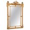 Antique French Crested Margin Mirror in Original Parcel-Gilt 1