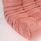 Pink Modular Togo Sofas & Corner Seat by Michel Ducaroy for Ligne Roset, Set of 3 7