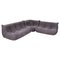Grey Modular Togo Sofa and Footstool by Michel Ducaroy for Ligne Roset, Set of 3 1