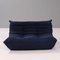Dark Blue Modular Togo Sofa & Footstool by Michel Ducaroy for Ligne Roset, Set of 5 6