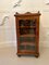 Antique Victorian Burr Walnut Music Cabinet 8