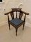 Antique George III Carved Oak Corner Chair 8