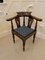 Antique George III Carved Oak Corner Chair, Image 8