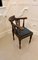 Chaise d'Angle George III Antique en Chêne Sculpté 12