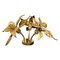 Brass Flower Table or Ceiling Light by Willy Daro, 1970s, Image 1