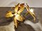 Brass Flower Table or Ceiling Light by Willy Daro, 1970s, Image 4