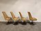 Mid-Century Fabric Swivel Chairs, 1960s, Set of 4 5