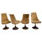 Mid-Century Fabric Swivel Chairs, 1960s, Set of 4 1