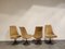 Chaises Pivotantes Mid-Century en Tissu, 1960s, Set de 4 6