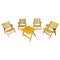 Rex Folding Chairs & Table by Niko Kralj, 1960s, Set of 5 1