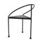 Postmodern Metallic Tripod Chair, Italy, 1980s, Image 4
