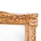 Espejo estilo imperio neoclásico rectangular de madera dorada tallada a mano, años 70, Imagen 3