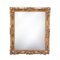 Neoclassical Empire Style Rectangular Mirror in Hand Carved Giltwood, 1970s 1