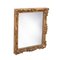 Neoclassical Empire Style Rectangular Mirror in Hand Carved Giltwood, 1970s 2