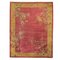 Handgefertigter chinesischer Teppich in Rosa & Gelb, 1920-1940 1